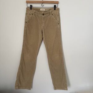 VINTAGE Old Navy Low Rise Corduroy Pants Tan Size 4 Y2K 90s